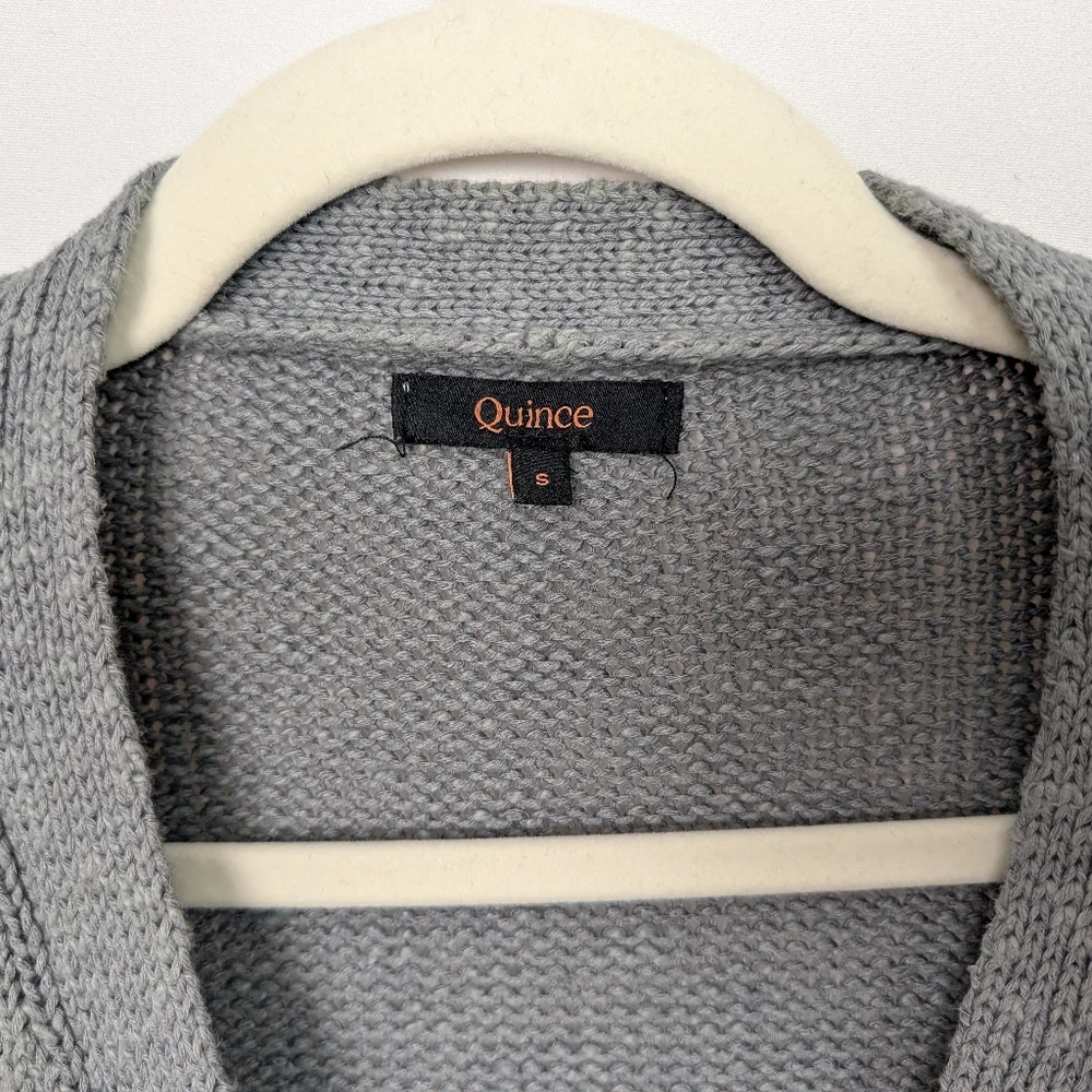 Quince Organic Cotton Linen Cardigan - Picture 6 of 9